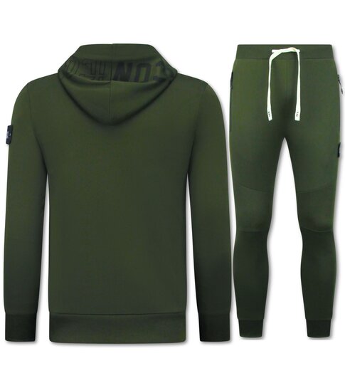True Rise Trainingspak Heren - Huispak ICON - Joggingpak Heren Volwassenen -  Tracksuit - 11765 - Groen