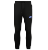 True Rise Trainingspak Heren - Tracksuit ICON - Joggingpak Volwassenen - Huispak - Set Heren -  5732 - Zwart / Blauw