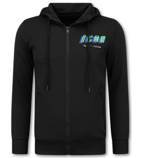 True Rise Joggingpak Heren - Trainingspakken - Tracksuit ICON - Huispak - Twinset -  5732 - Zwart / Groen