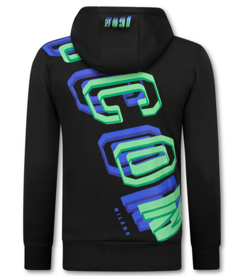 True Rise Joggingpak Heren - Trainingspakken - Tracksuit ICON - Huispak - Twinset -  5732 - Zwart / Groen