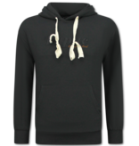 TopStar Tupac Trainingspak Hoodie - 2Pac Joggingpak Hoodie Heren - Huispak Heren Volwassenen - 663- Zwart