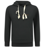 True Rise Tupac Trainingspak Hoodie - 2Pac Joggingpak Hoodie Heren - Huispak Heren Volwassenen - 663- Zwart