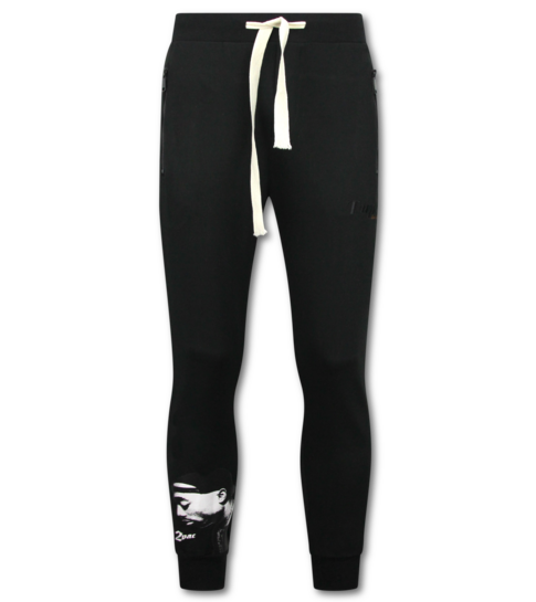 True Rise Tupac Trainingspak Hoodie - 2Pac Joggingpak Hoodie Heren - Huispak Heren Volwassenen - 663- Zwart
