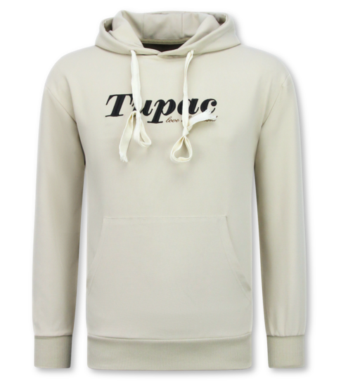 TopStar Tupac Trainingspak  - 2Pac Joggingpak Hoodie Heren - Huispak Heren Volwassenen - 663- Bruin