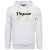 TopStar Tupac Trainingspak  - 2Pac Joggingpak Hoodie Heren - Huispak Heren Volwassenen - 663- Wit