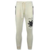 True Rise 2Pac Joggingpak Hoodie Heren  - Tupac Trainingspakk Hoodie - Huispak Heren Volwassenen - 672 - Geel /Beige