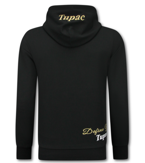 TopStar 2Pac Joggingpak Hoodie Heren  - Tupac Trainingspakk Hoodie - Huispak Heren Volwassenen - 672 - Zwart
