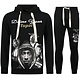 2Pac Joggingpak Hoodie Heren  - Tupac Trainingspakk Hoodie - Huispak Heren Volwassenen - 672 - Zwart