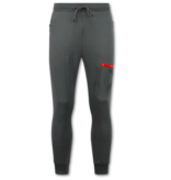 TRUE RISE Dik Geweven Joggingbroek Heren ICON - Trainingsbroek Heren Lang - 5777 - Grijs