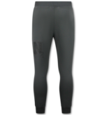 TRUE RISE Dik Geweven Joggingbroek Heren ICON - Trainingsbroek Heren Lang - 5777 - Grijs
