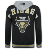 TopStar Trainingspakken Heren Chicago Bulls  - Joggingpak Heren - Huispak Heren Volwassenen - 5591 - Zwart / Geel