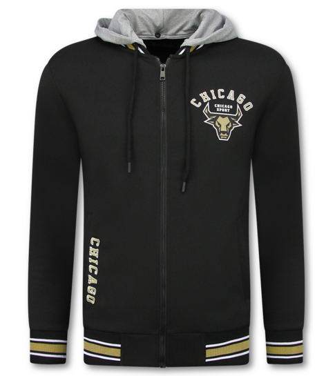 True Rise Trainingspakken Heren Chicago Bulls  - Joggingpak Heren - Huispak Heren Volwassenen - 5591 - Zwart / Geel