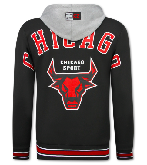 TopStar Trainingspakken Heren Chicago Bulls  - Joggingpak Heren - Huispak Heren Volwassenen - 5591 - Zwart / Rood