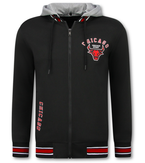 TopStar Trainingspakken Heren Chicago Bulls  - Joggingpak Heren - Huispak Heren Volwassenen - 5591 - Zwart / Rood