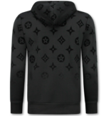 True Rise Dik Geweven Joggingpak voor Heren - Teddy Huispak -  Trainingspak Heren - 5308 - Zwart