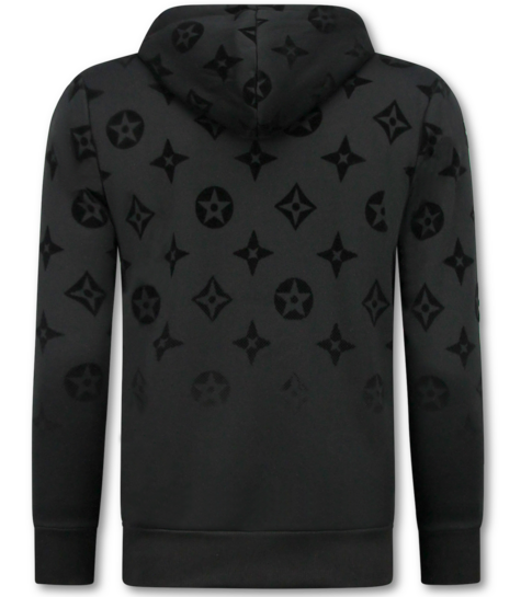 TopStar Dik Geweven Joggingpak voor Heren - Teddy Huispak -  Trainingspak Heren - 5308 - Zwart