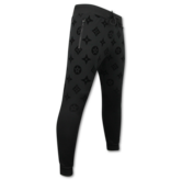 True Rise Dik Geweven Joggingpak voor Heren - Teddy Huispak -  Trainingspak Heren - 5308 - Zwart