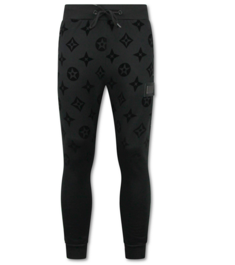 True Rise Dik Geweven Joggingpak voor Heren - Teddy Huispak -  Trainingspak Heren - 5308 - Zwart