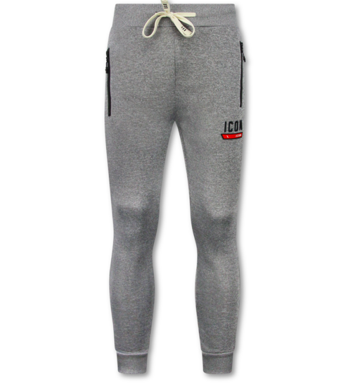 True Rise Dik Geweven Joggingpakken Heren  ICON   - Trainingspakken  - Huispakken  Volwassenen -  11986 - Grijs