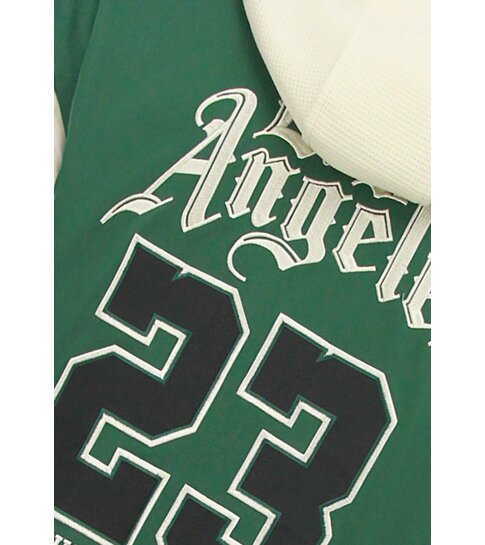 ENOS Baseball Jas met Capuchon Oversized  - Bomberjack Heren - 523 - Groen