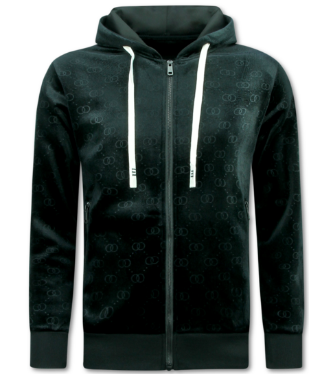 TopStar Trainingspak Heren - Dik Geweven Joggingpak Heren - Teddy Huispak Heren - 11893 - Zwart