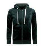 True Rise Trainingspak Heren - Dik Geweven Joggingpak Heren - Teddy Huispak Heren - 11893 - Zwart
