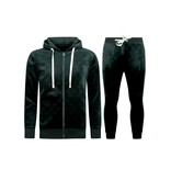 True Rise Trainingspak Heren - Dik Geweven Joggingpak Heren - Teddy Huispak Heren - 11893 - Zwart