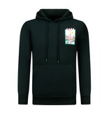 TRUE RISE Oversized Hoodie Heren met Capuchon - Casablanca - Dik Geweven - 5992 -Zwart