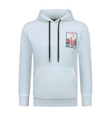 TRUE RISE Oversized Hoodie Heren met Capuchon - Casablanca - Dik Geweven - 5992 - Wit