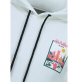 TRUE RISE Oversized Hoodie Heren met Capuchon - Casablanca - Dik Geweven - 5992 - Wit