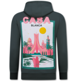 TRUE RISE Oversized Hoodie Heren met Capuchon - Casablanca - Dik Geweven - 5992 - Grijs