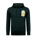 TRUE RISE Oversized Hoodie Heren met Capuchon - CASA BLANCA - Dik Geweven - 5993 - Zwart