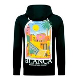 TRUE RISE Oversized Hoodie Heren met Capuchon - CASA BLANCA - Dik Geweven - 5993 - Zwart