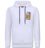 TRUE RISE Oversized Hoodie Heren met Capuchon - CASA BLANCA - Dik Geweven - 5993 - Wit