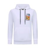 TRUE RISE Oversized Hoodie Heren met Capuchon - CASA BLANCA - Dik Geweven - 5993 - Wit