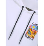 TRUE RISE Oversized Hoodie Heren met Capuchon - CASA BLANCA - Dik Geweven - 5993 - Wit