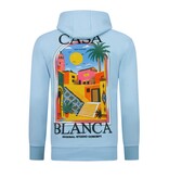TRUE RISE Oversized Hoodie Heren met Capuchon - CASA BLANCA - Dik Geweven - 5993 - Blauw
