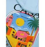 TRUE RISE Oversized Hoodie Heren met Capuchon - CASA BLANCA - Dik Geweven - 5993 - Blauw