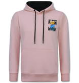 TRUE RISE Oversized Hoodie Heren met Capuchon - Off Work - Dik Geweven - 5989 - Roze