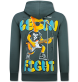 TRUE RISE Oversized Hoodie Heren met Capuchon - Lemon Rock - Dik Geweven - 5793 - Grijs