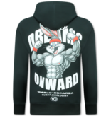 TRUE RISE Oversized Hoodie Heren met Capuchon - Onwards Dreams - Dik Geweven - 5972 - Zwart