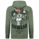 Oversized Hoodie Heren met Capuchon - Onwards Dreams - Dik Geweven - 5972 - Bruin