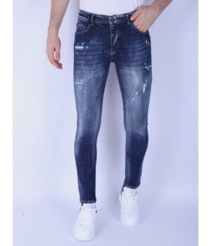 Local Fanatic Denim Blue Stone Washed Jeans Slim Fit -1103 - Blauw