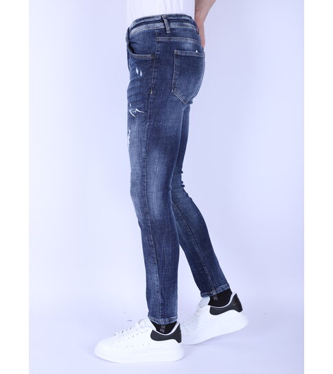 Local Fanatic Denim Blue Stone Washed Jeans Slim Fit -1103 - Blauw