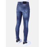 Local Fanatic Denim Blue Stone Washed Jeans Slim Fit -1103 - Blauw