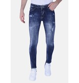 Local Fanatic Denim Blue Stone Washed Jeans Slim Fit -1103 - Blauw