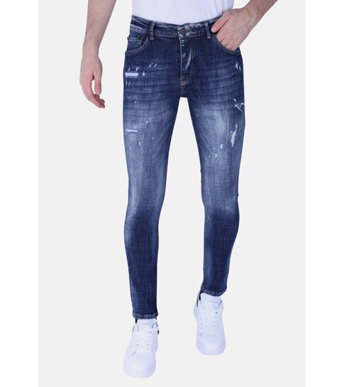 Local Fanatic Denim Blue Stone Washed Jeans Slim Fit -1103 - Blauw