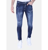 Local Fanatic Gescheurde Heren Spijkerbroeken Slim Fit - 1100 - Blauw