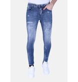 Local Fanatic Donkerblauwe Slim Fit Heren Spijkerbroek -1097 - Blauw