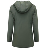 Gentile Bellini Double Face Dames Jassen Parka - Slim Fit  - Groen